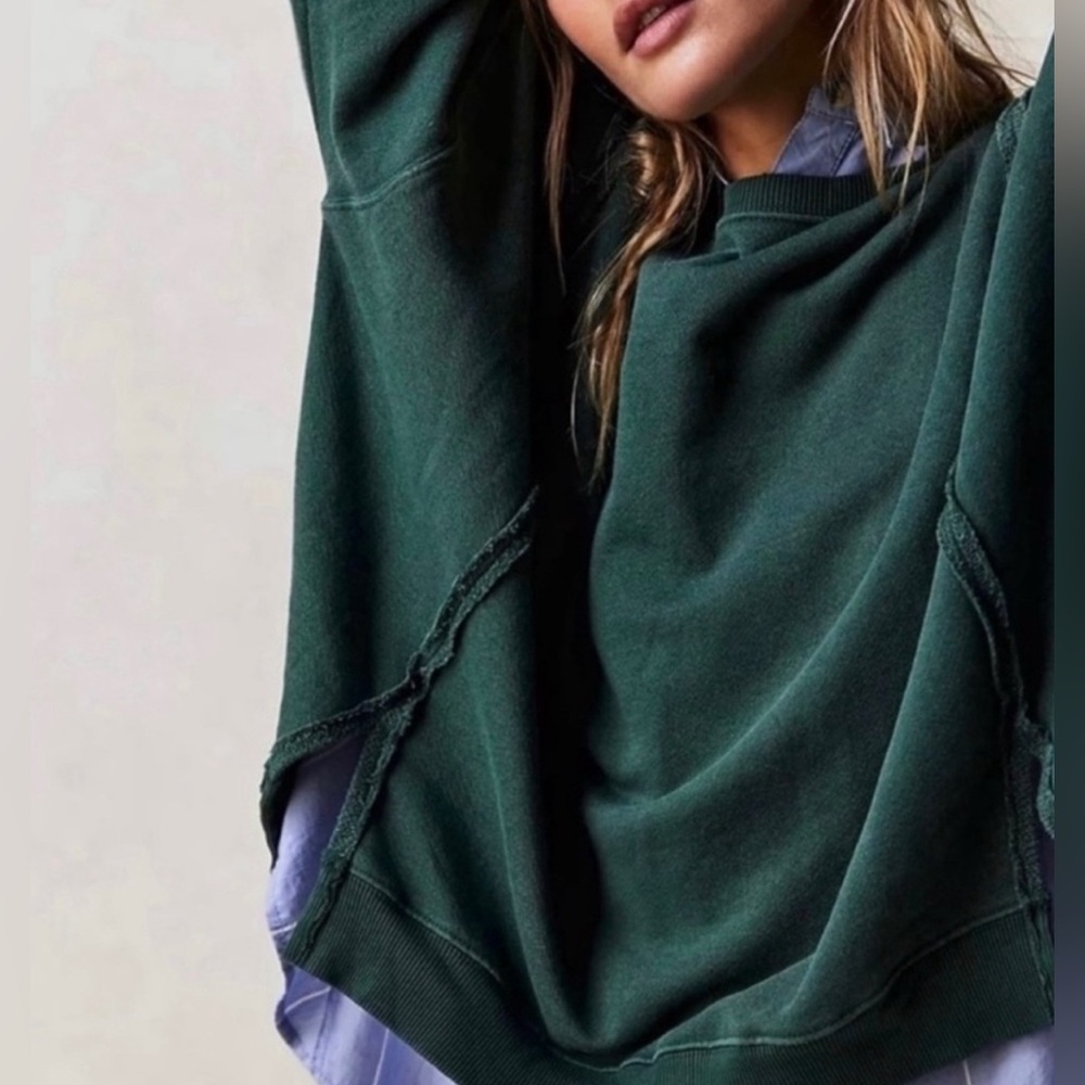 NWT Free People Camden Pullover - Spruced Up - Medium